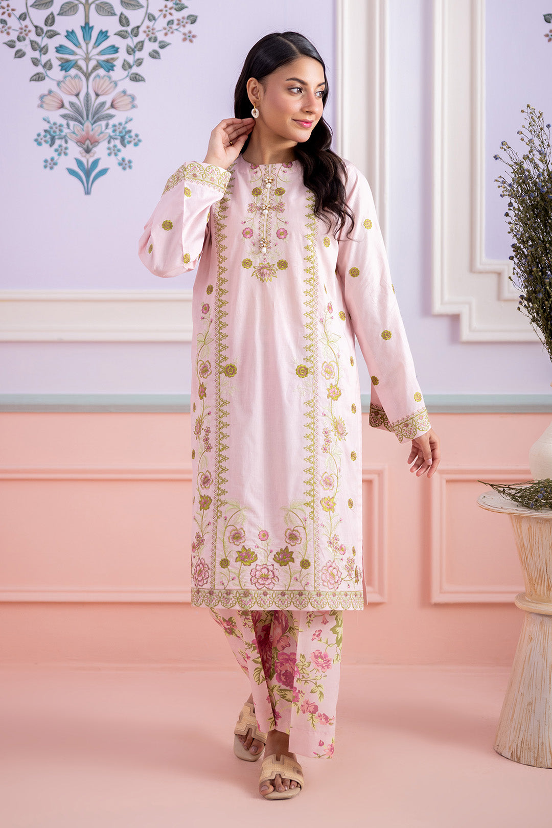 Embroidered Shirt Shalwar - 1199