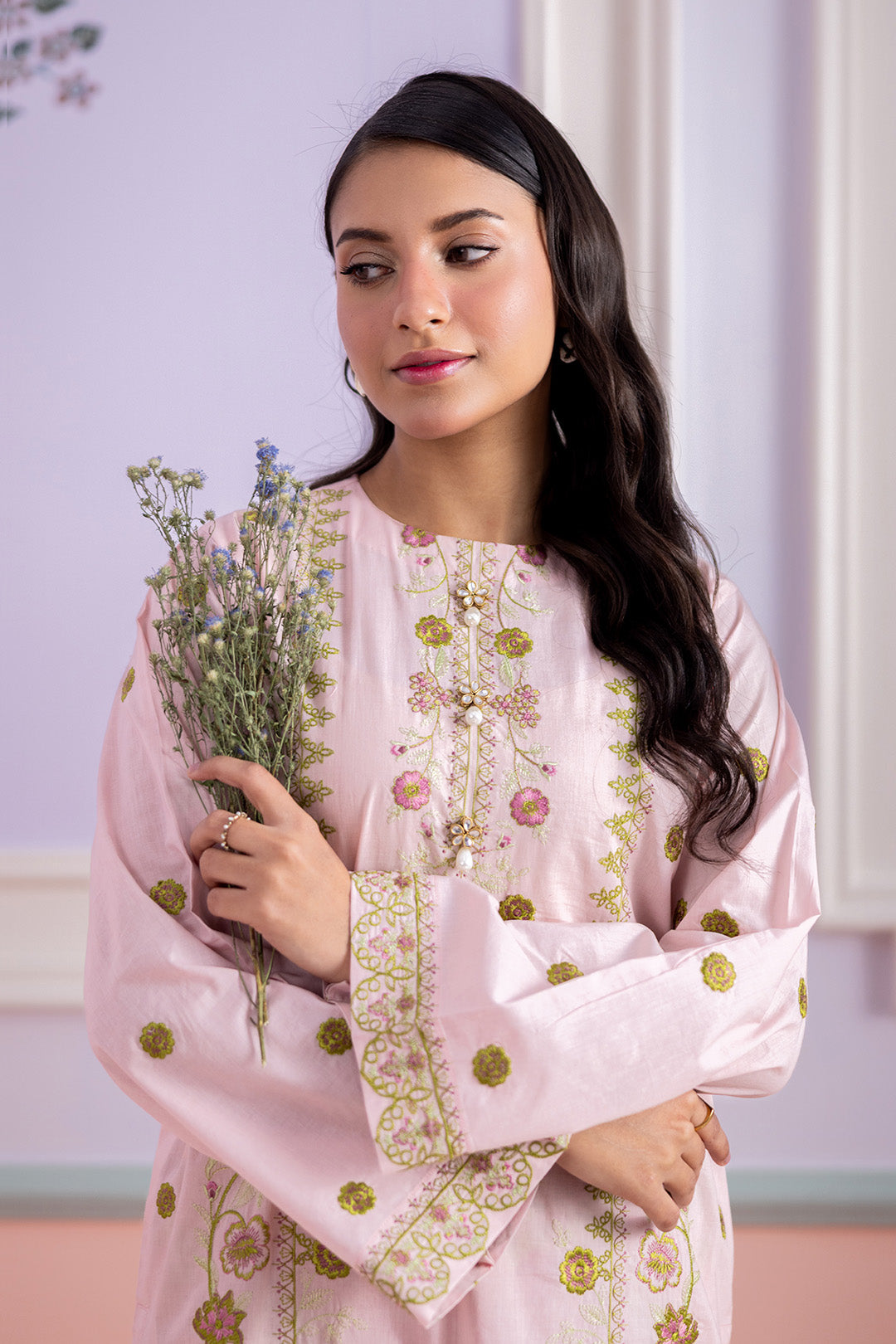 Embroidered Shirt Shalwar - 1199