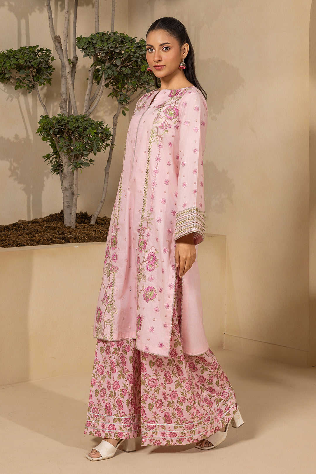 Embroidered Shirt Shalwar - 1201