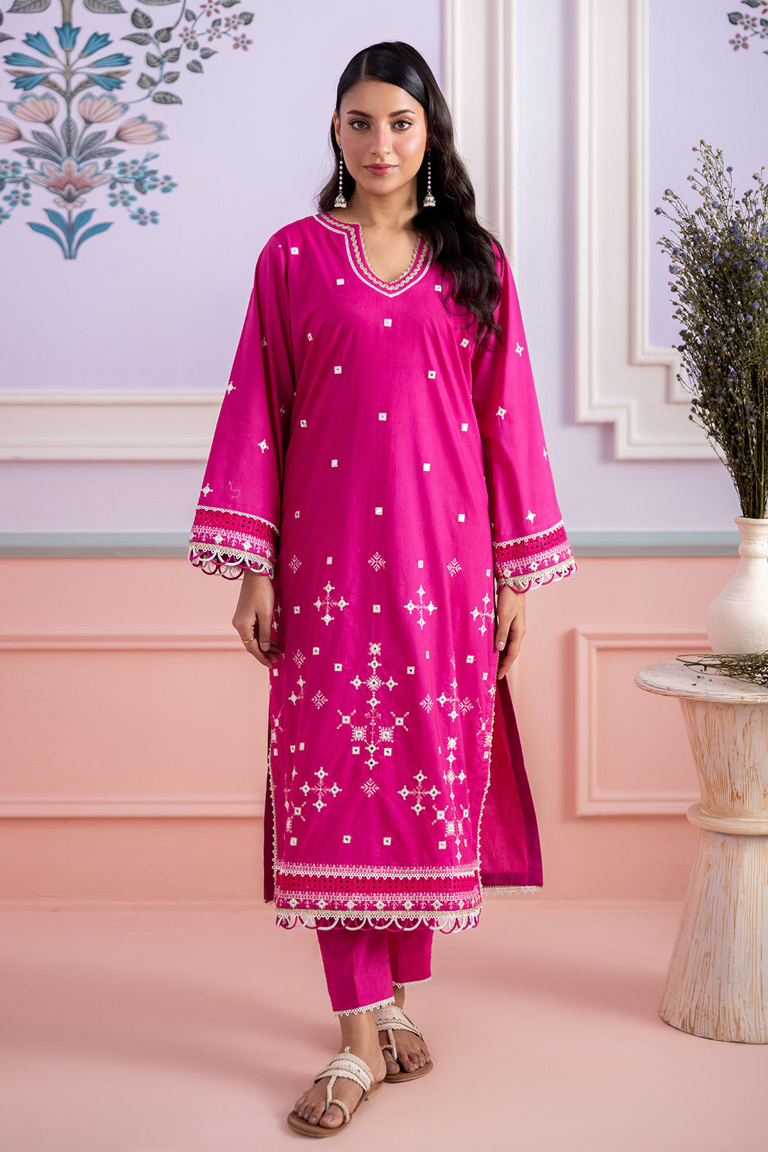 Embroidered Shirt Shalwar - 1202