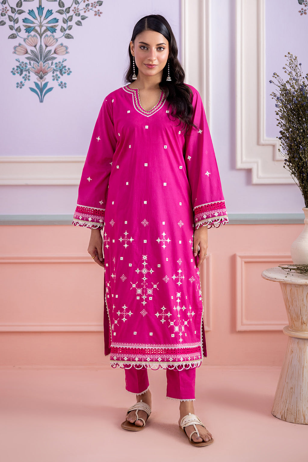 Embroidered Shirt Shalwar - 1202