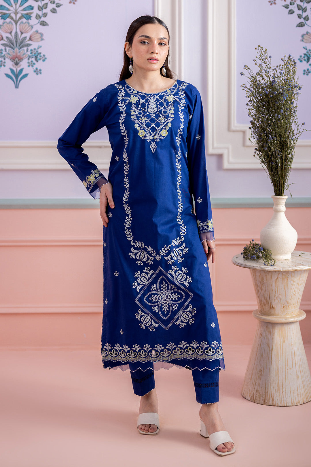 Embroidered Shirt Shalwar - 1203