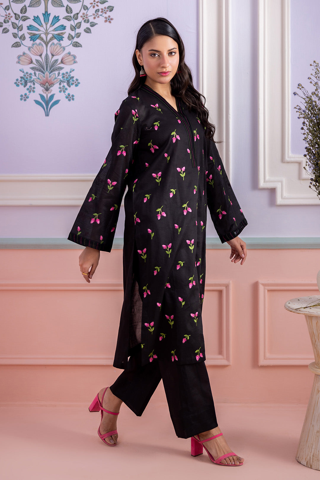 Embroidered Shirt Shalwar - 1207