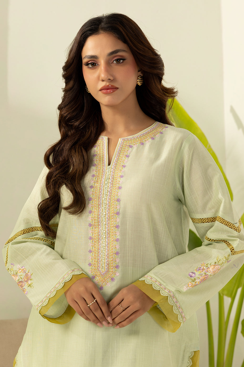 Embroidered Shirt Shalwar - 1208