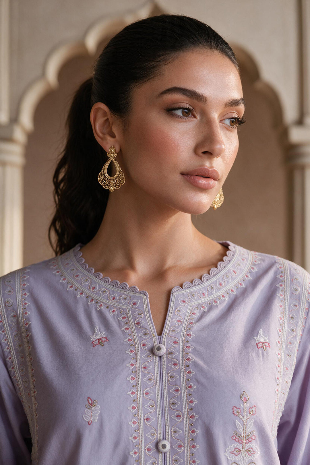 Embroidered Shirt Shalwar - 1211