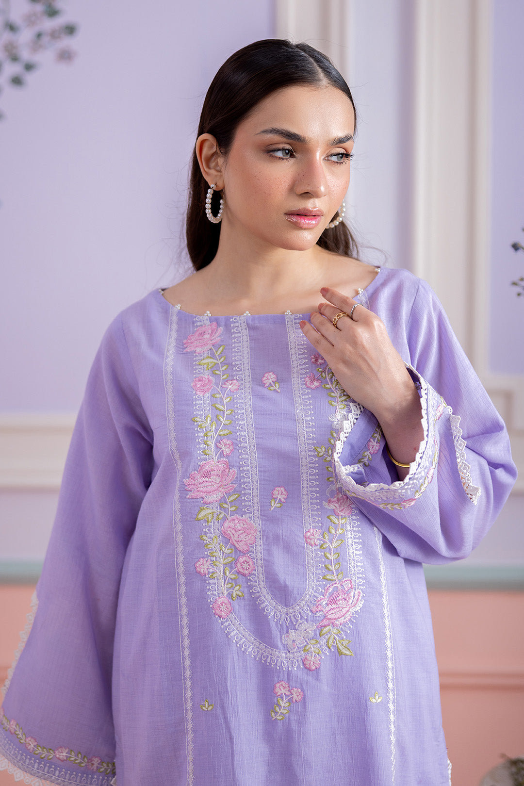 Embroidered Shirt Shalwar - 1212