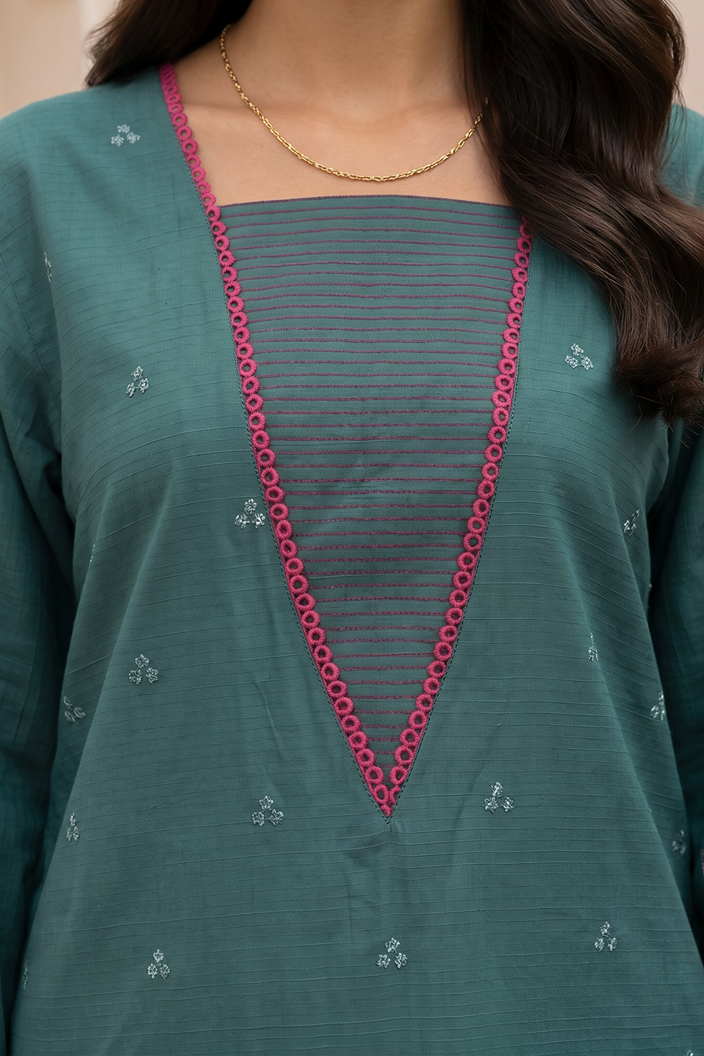 Embroidered Shirt Shalwar - 1213