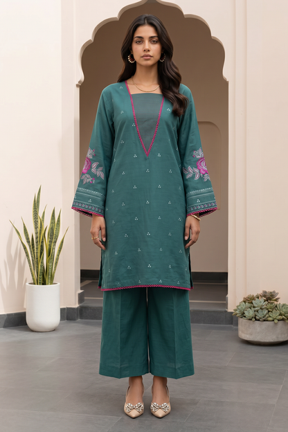 Embroidered Shirt Shalwar - 1213