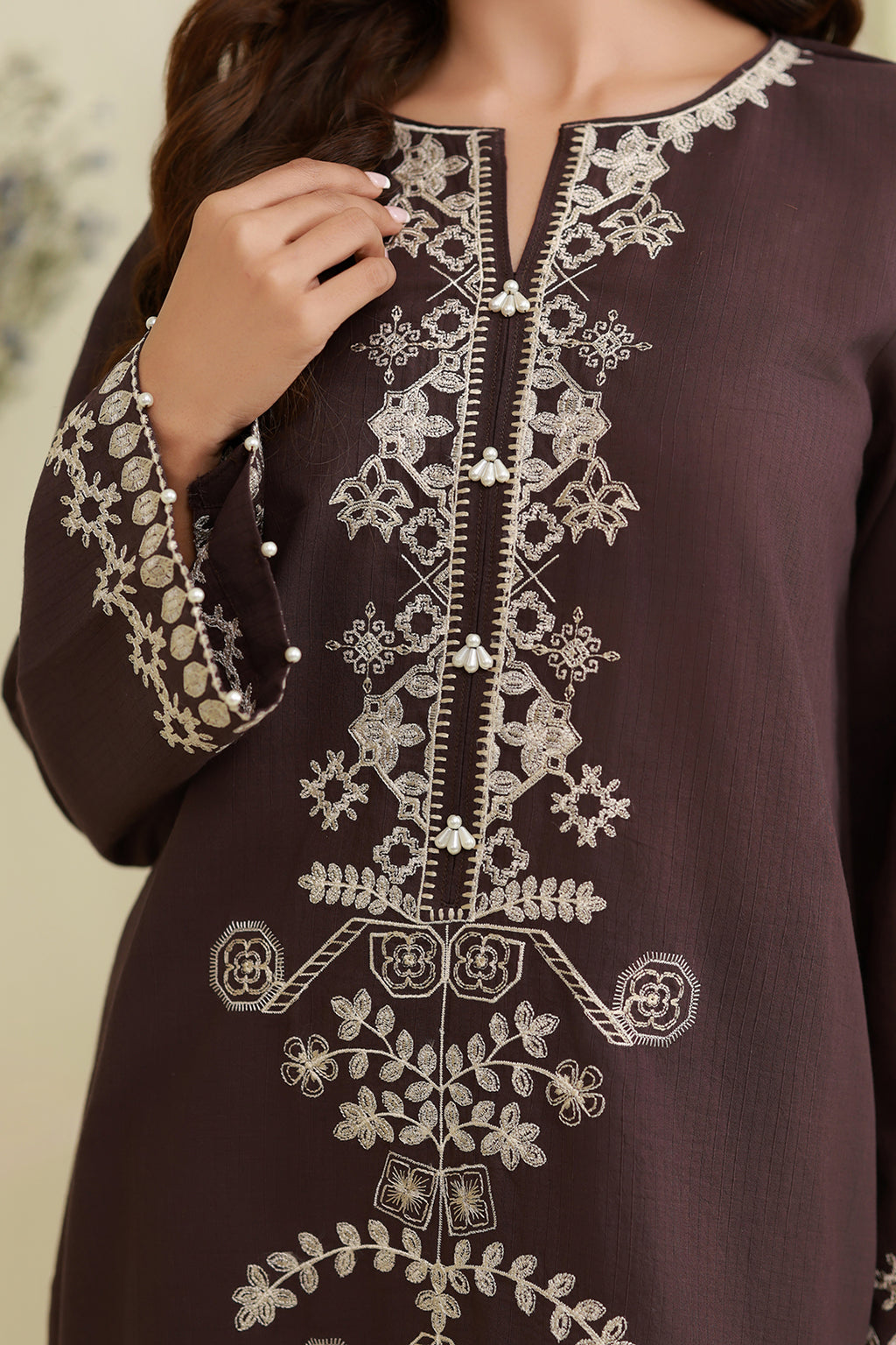 Embroidered Shirt Shalwar - 1216