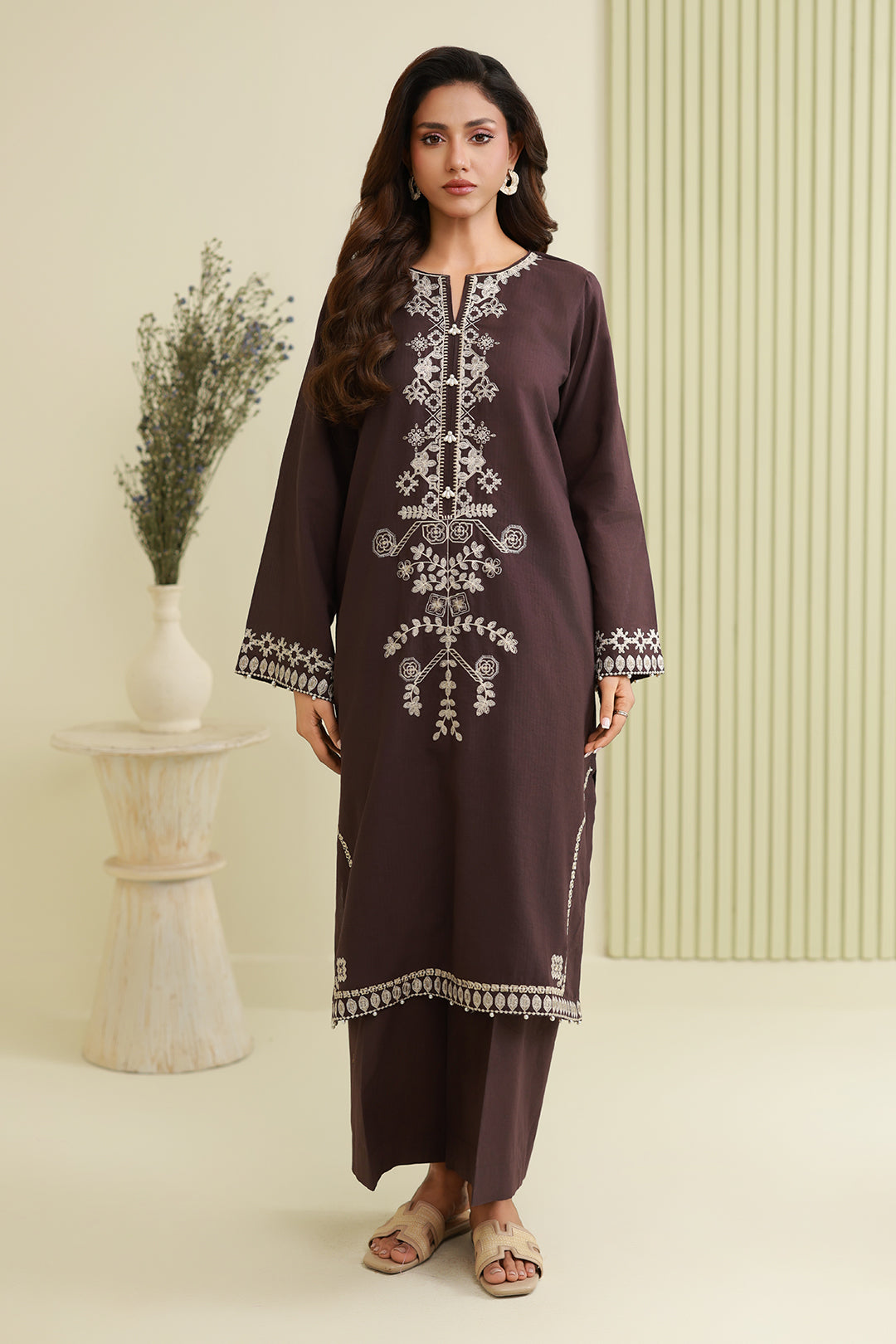 Embroidered Shirt Shalwar - 1216