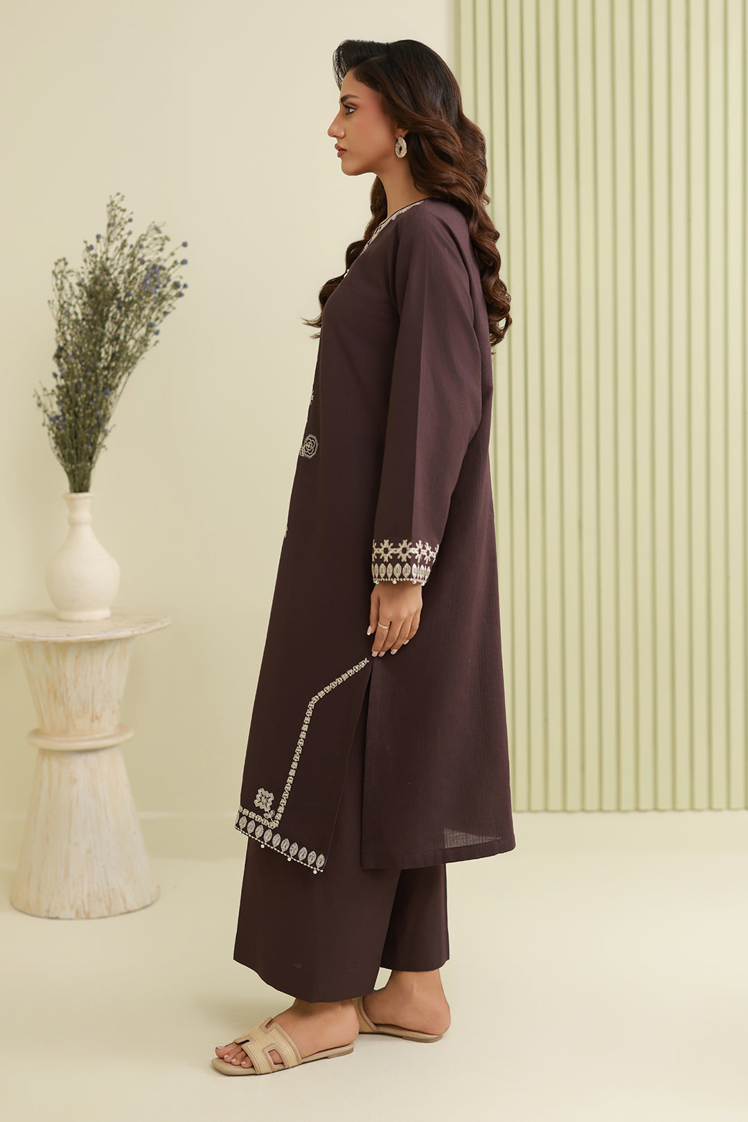Embroidered Shirt Shalwar - 1216