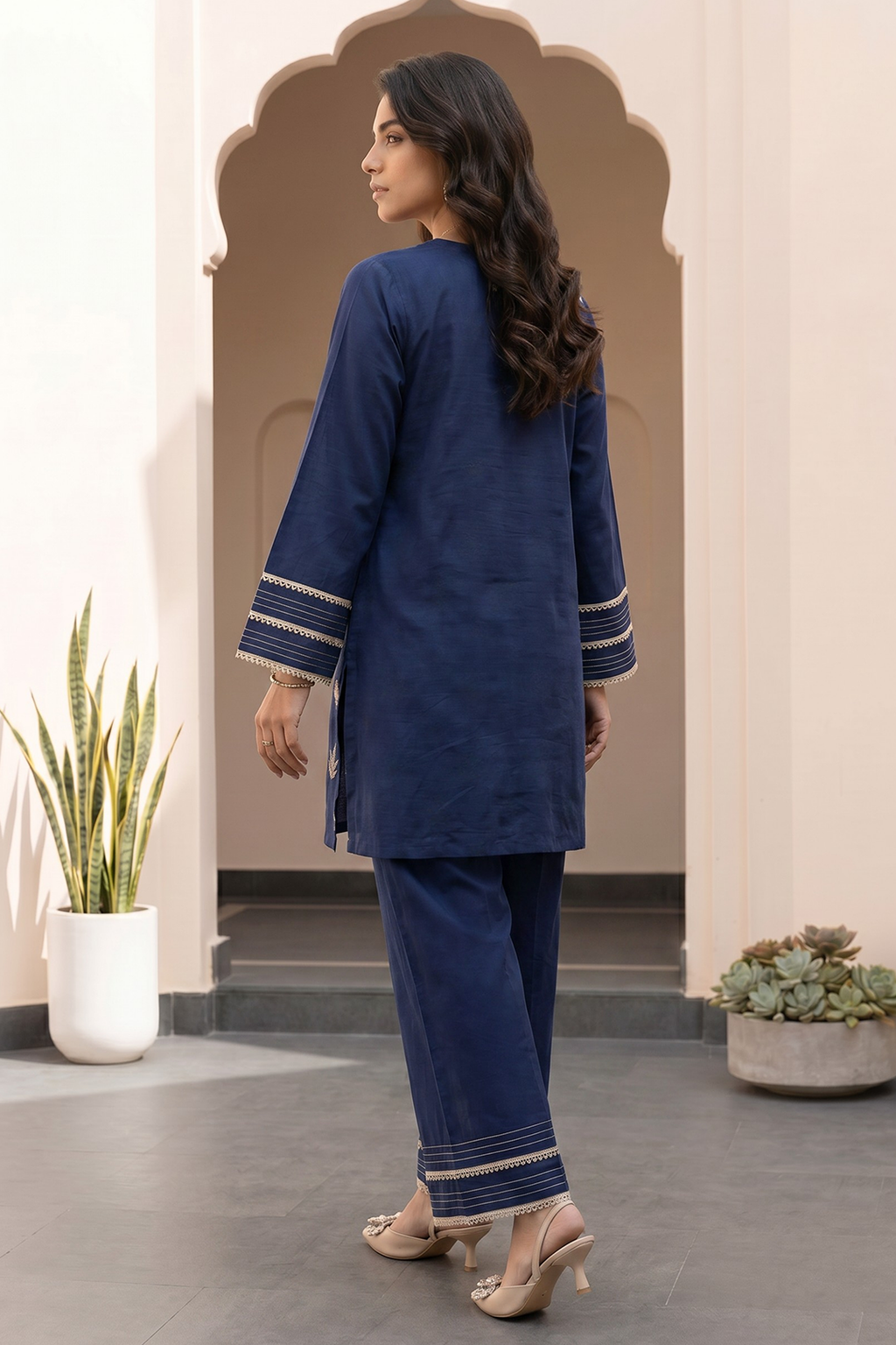Embroidered Shirt Shalwar - 1217