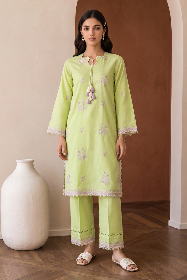 Embroidered Shirt Shalwar - 1218