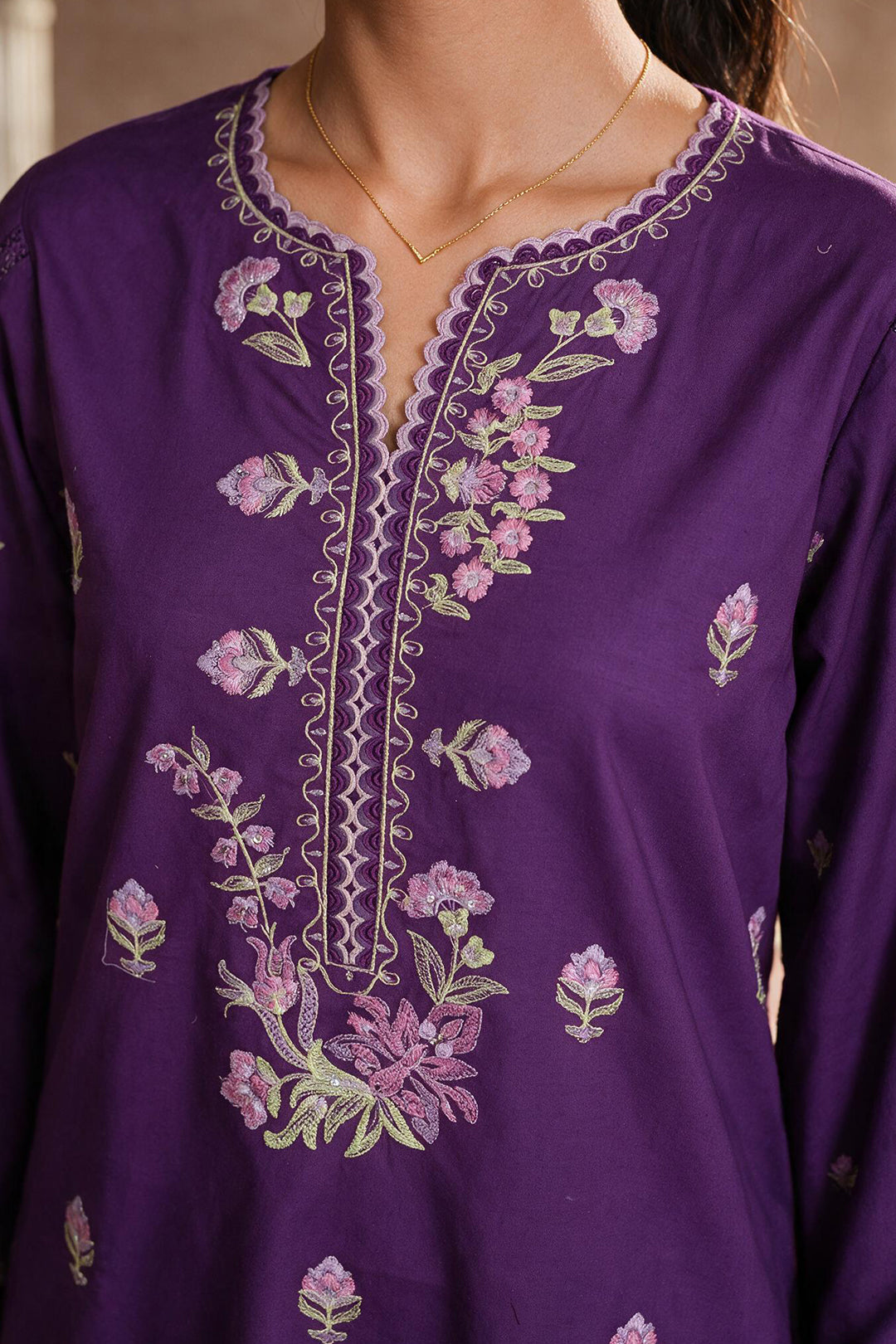 Embroidered Shirt Shalwar - 1219