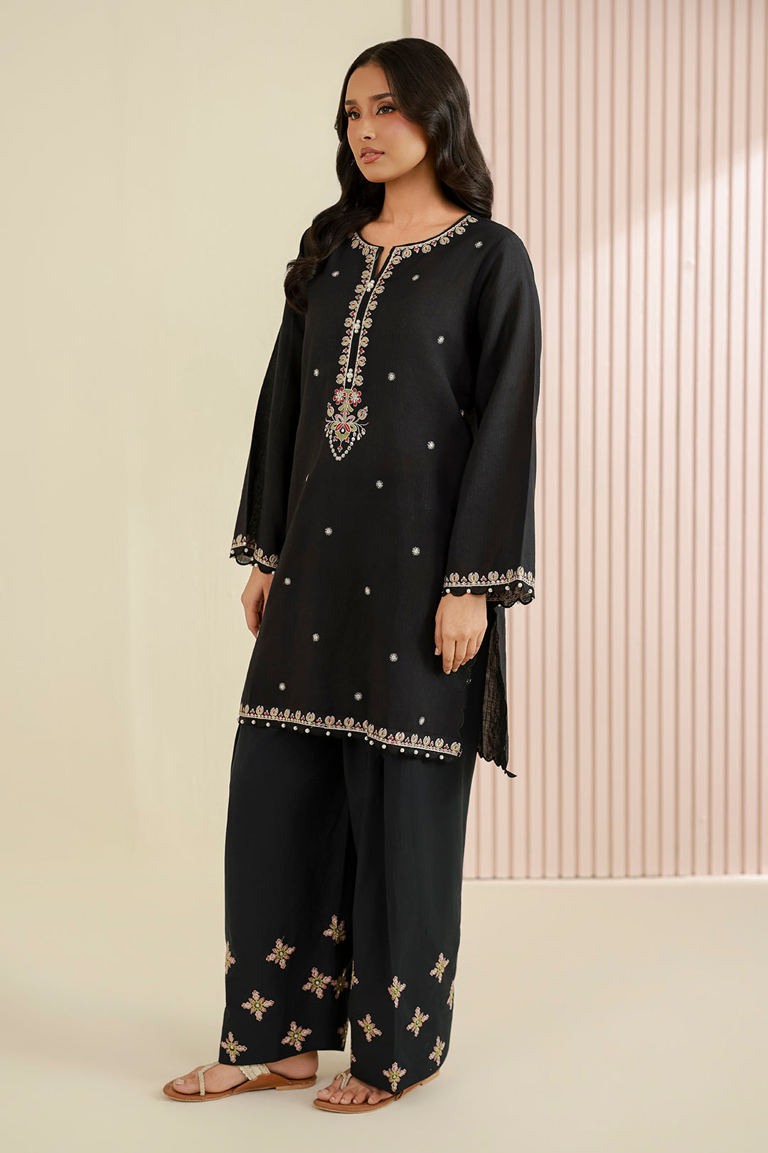 Embroidered Shirt Shalwar - 1222