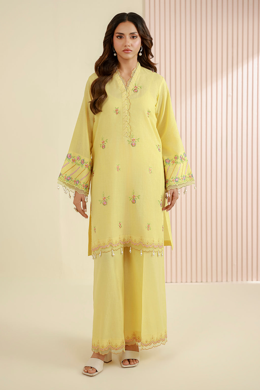 Embroidered Shirt Shalwar - 1224