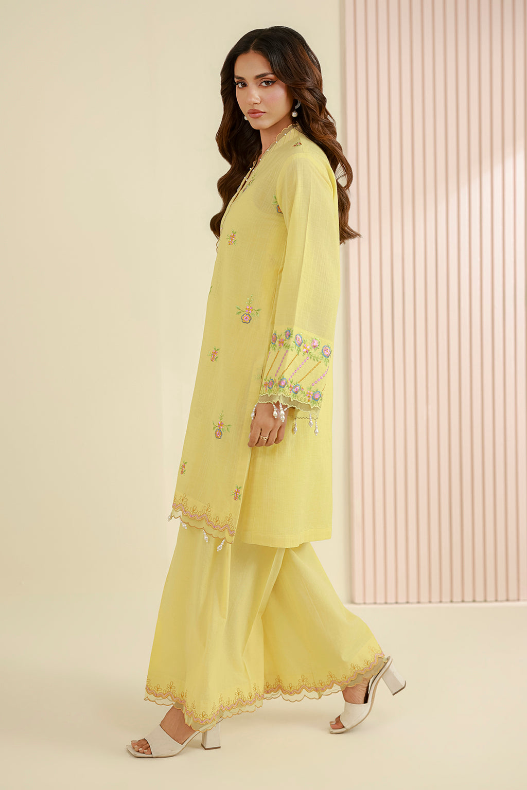 Embroidered Shirt Shalwar - 1224