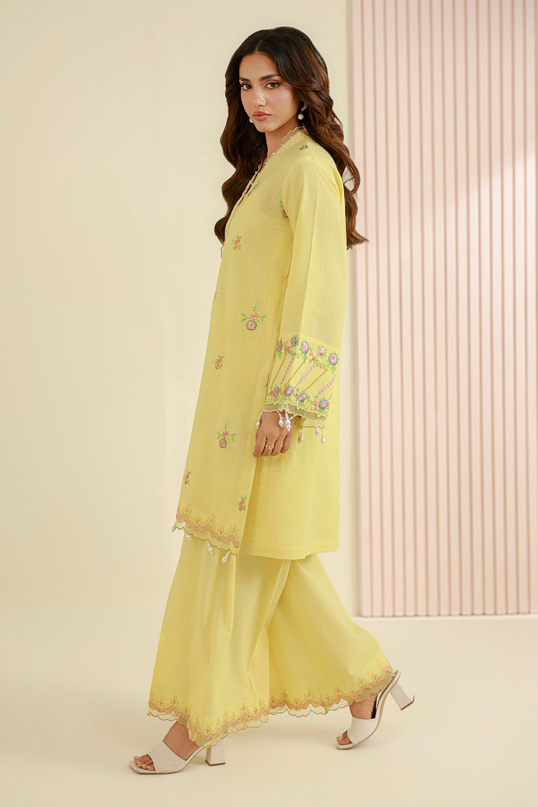 Embroidered Shirt Shalwar - 1224