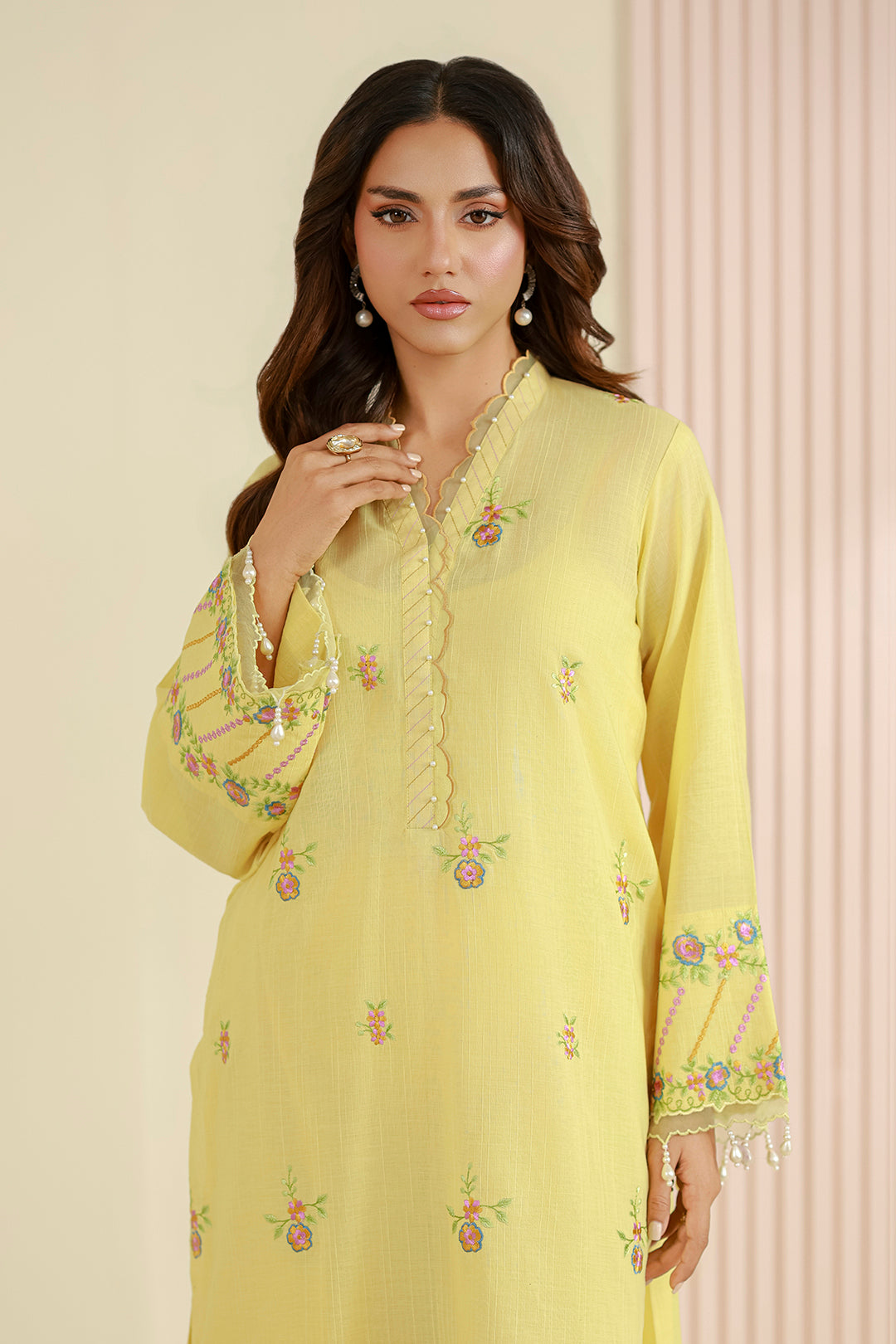 Embroidered Shirt Shalwar - 1224