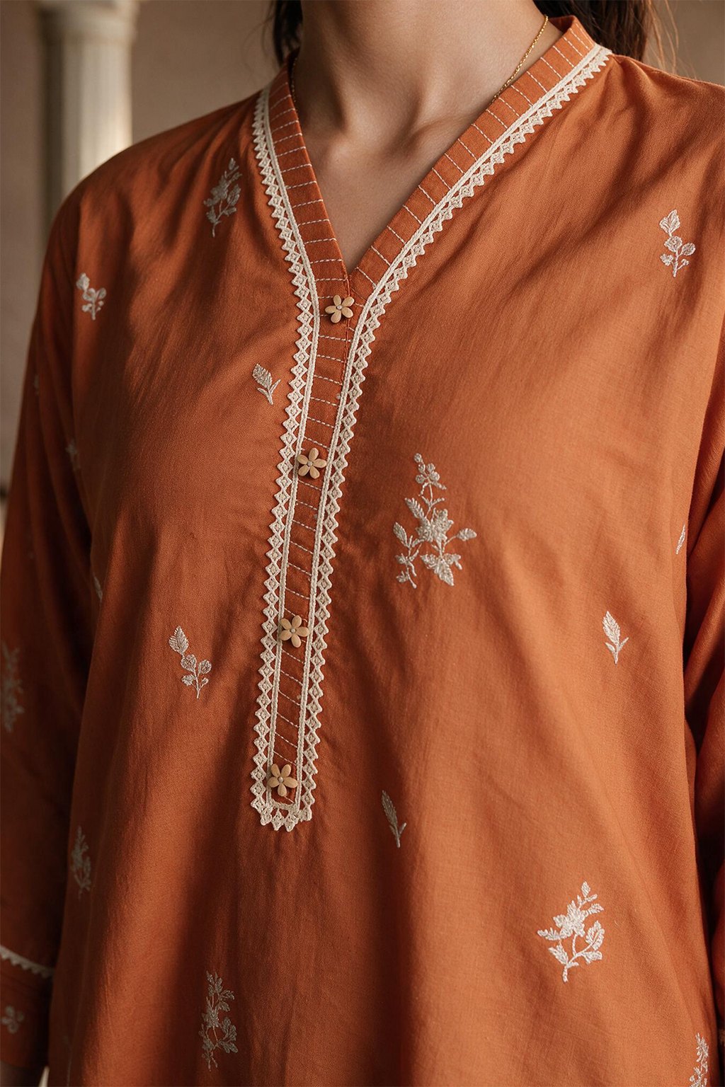 Embroidered Shirt Shalwar - 8004