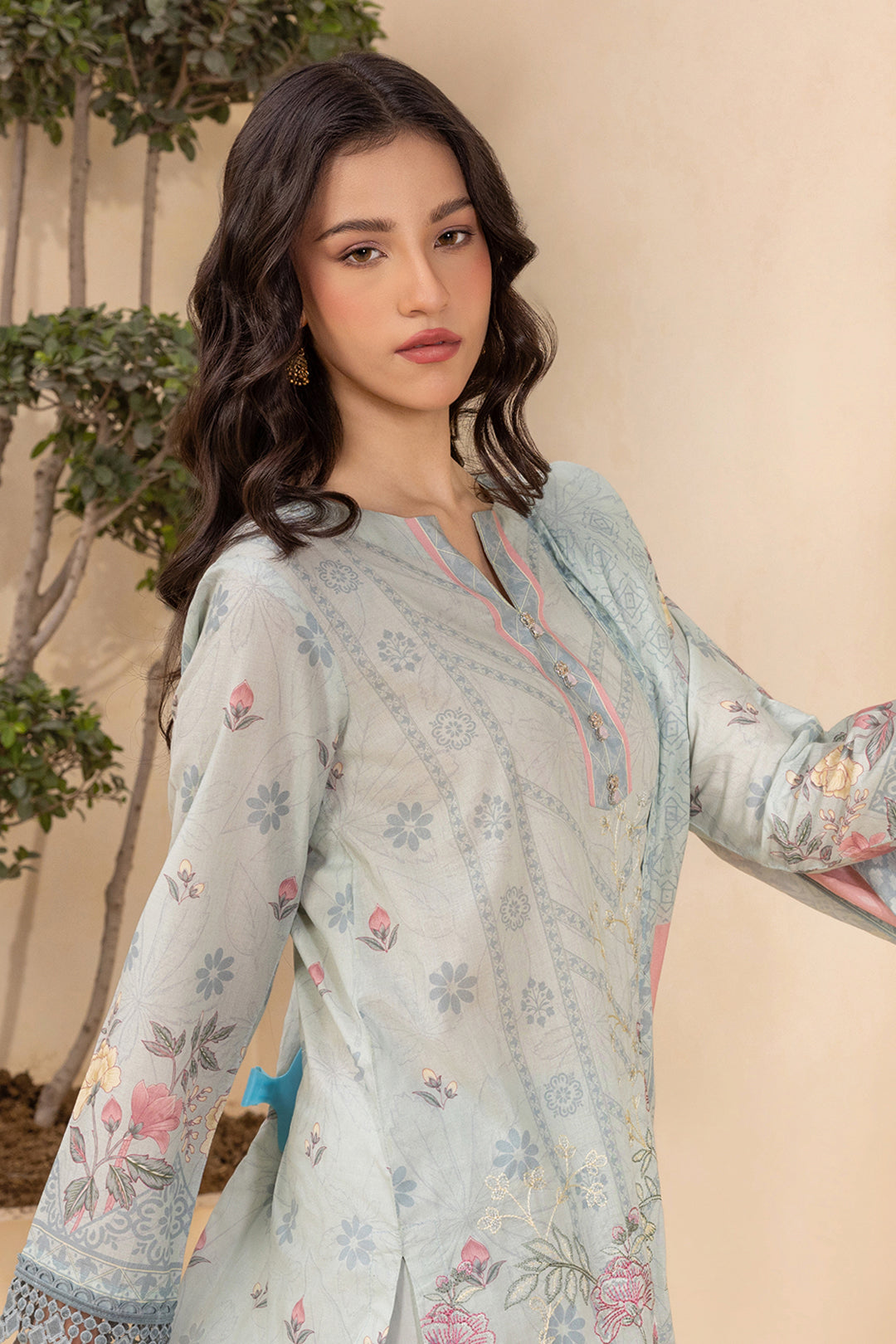 Embroidered Shirt Shalwar Dupatta - 0435