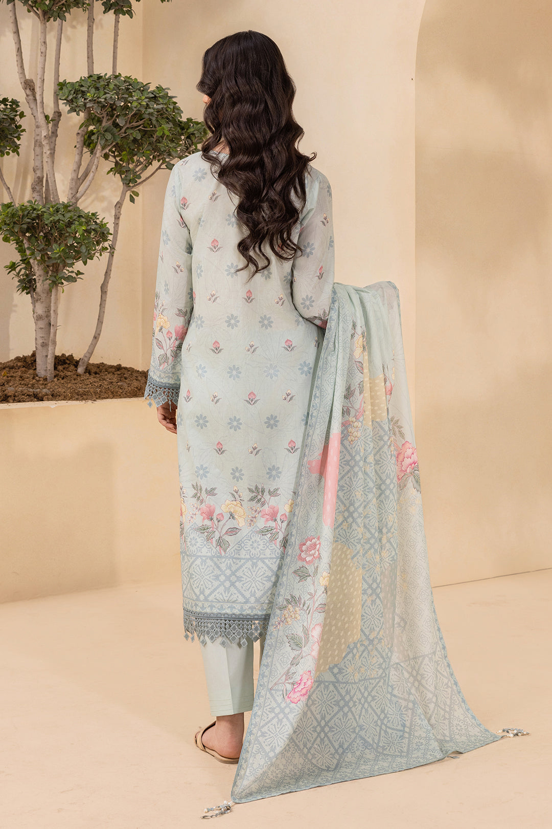 Embroidered Shirt Shalwar Dupatta - 0435
