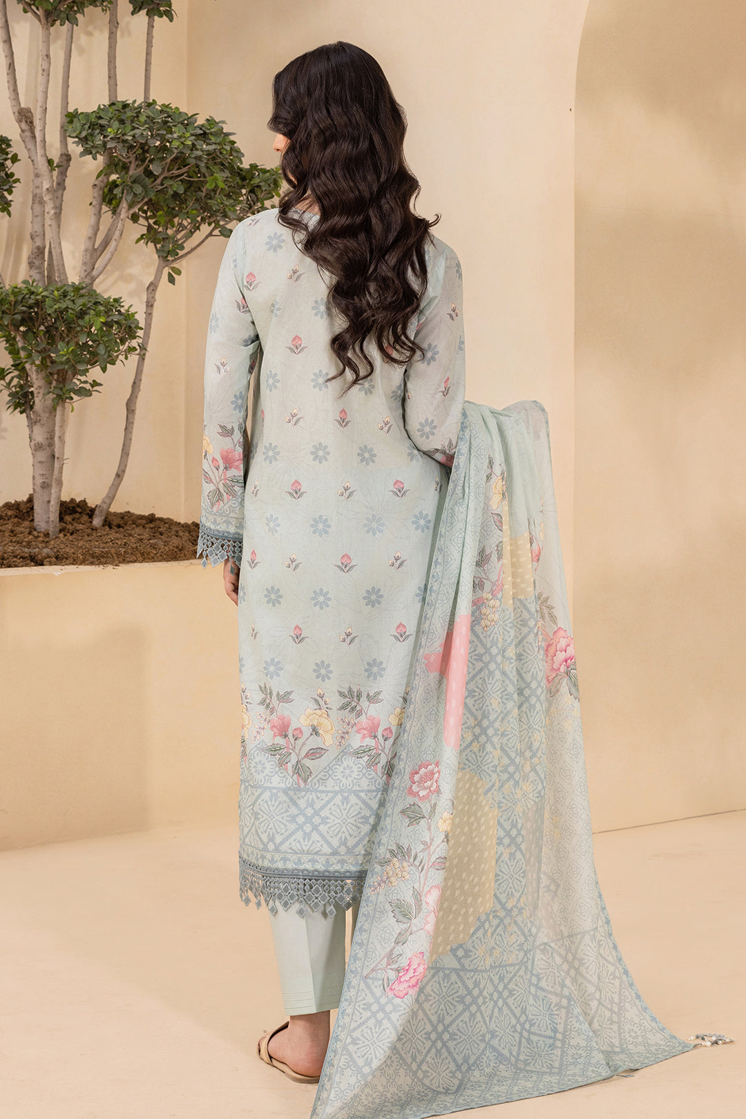 Embroidered Shirt Shalwar Dupatta - 0435