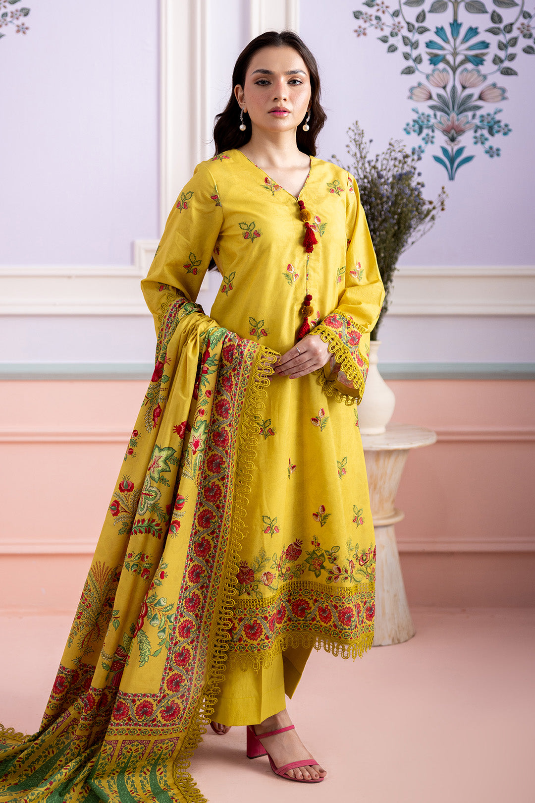 Embroidered Shirt Shalwar Dupatta - 0441