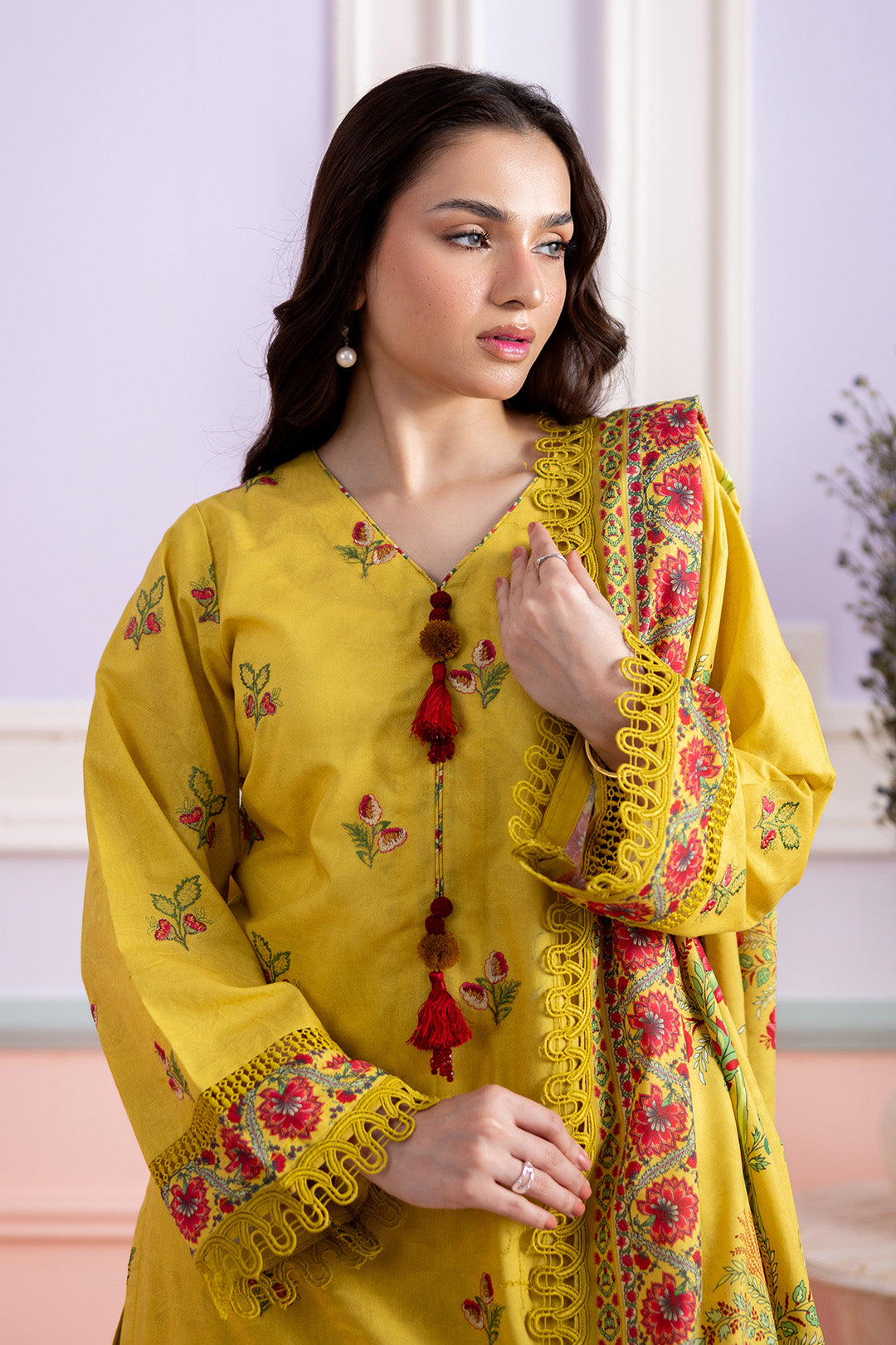 Embroidered Shirt Shalwar Dupatta - 0441
