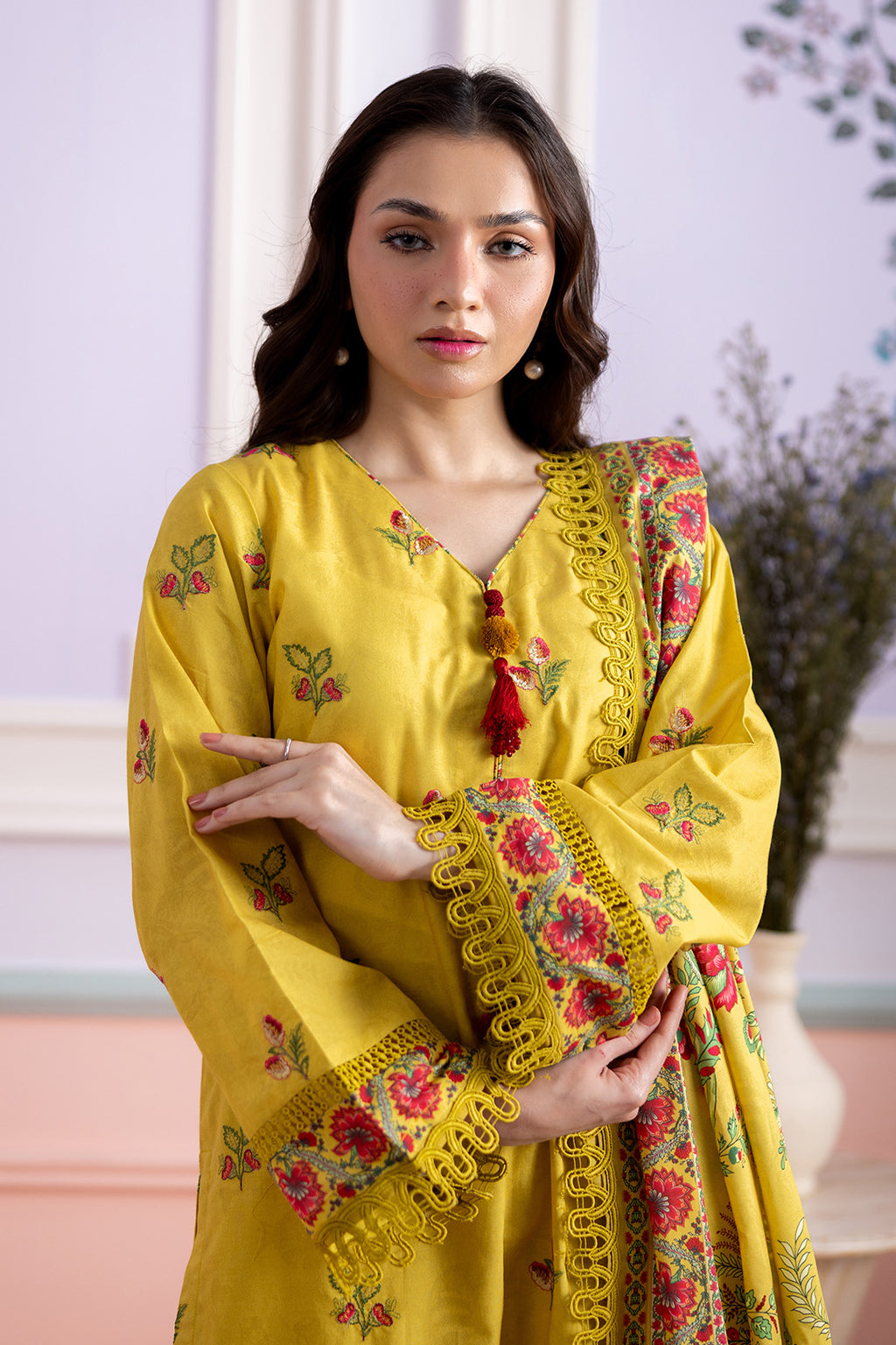 Embroidered Shirt Shalwar Dupatta - 0441
