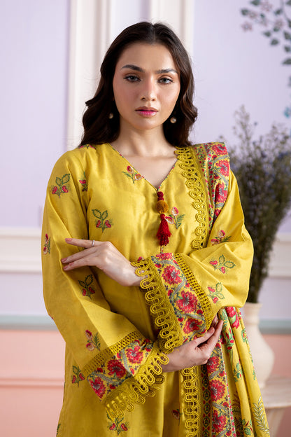 Embroidered Shirt Shalwar Dupatta - 0441