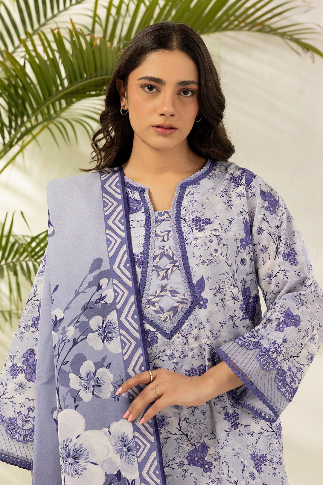 Embroidered Shirt Shalwar Dupatta - 0442