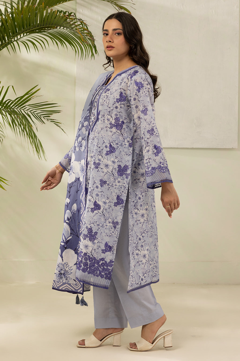 Embroidered Shirt Shalwar Dupatta - 0442