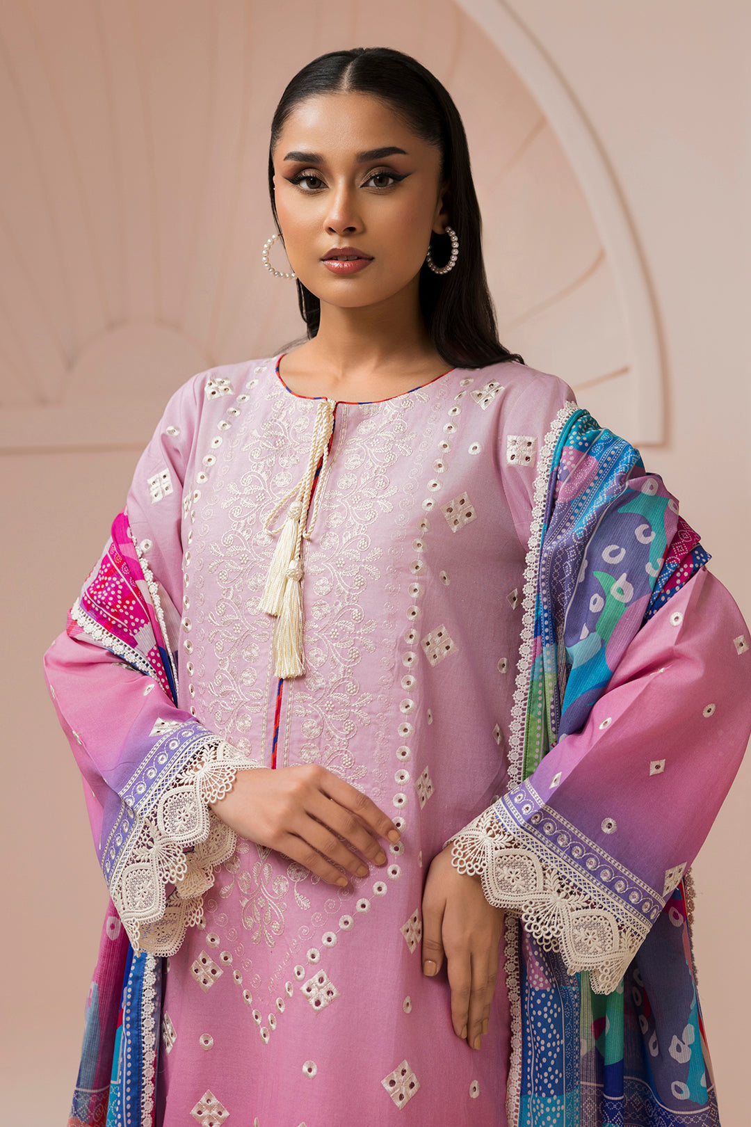 Embroidered Shirt Shalwar Dupatta - 0443
