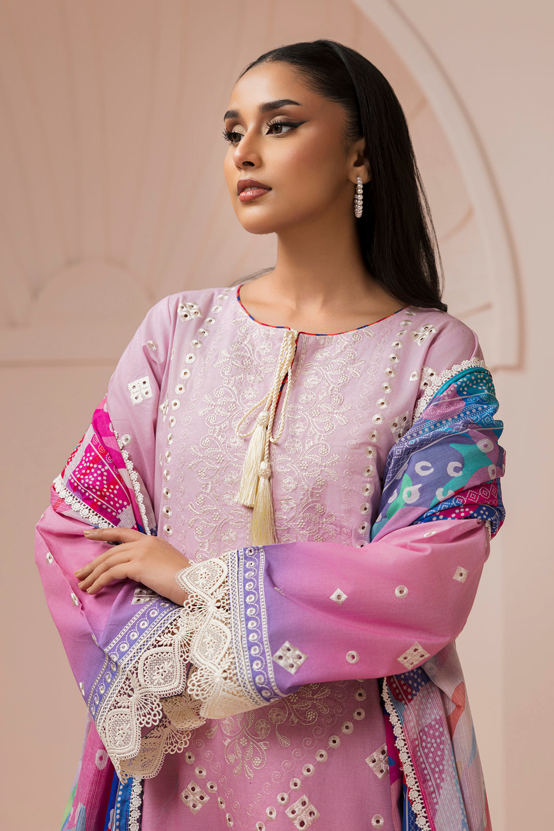 Embroidered Shirt Shalwar Dupatta - 0443