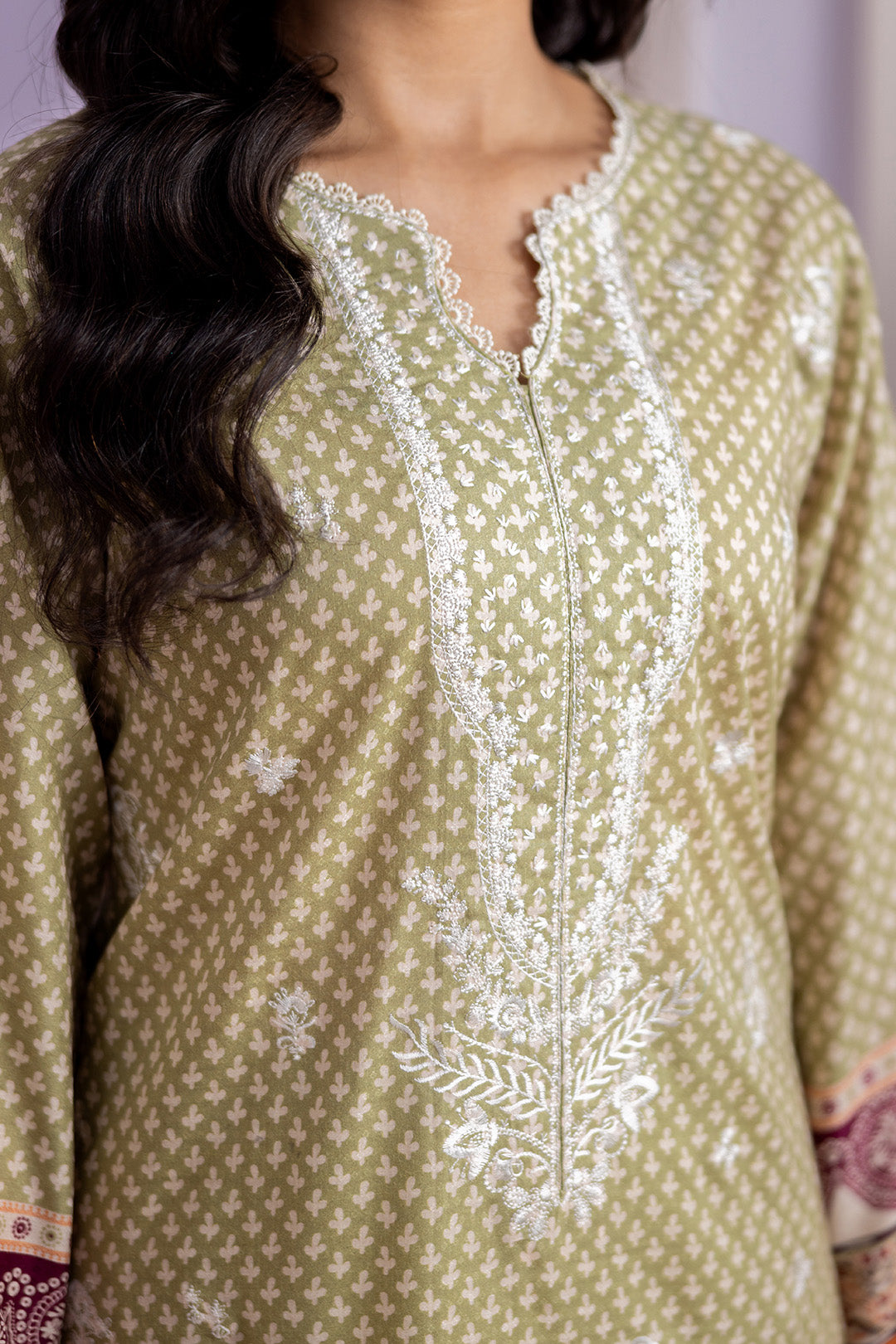 Embroidered Shirt Shalwar Dupatta - 0444