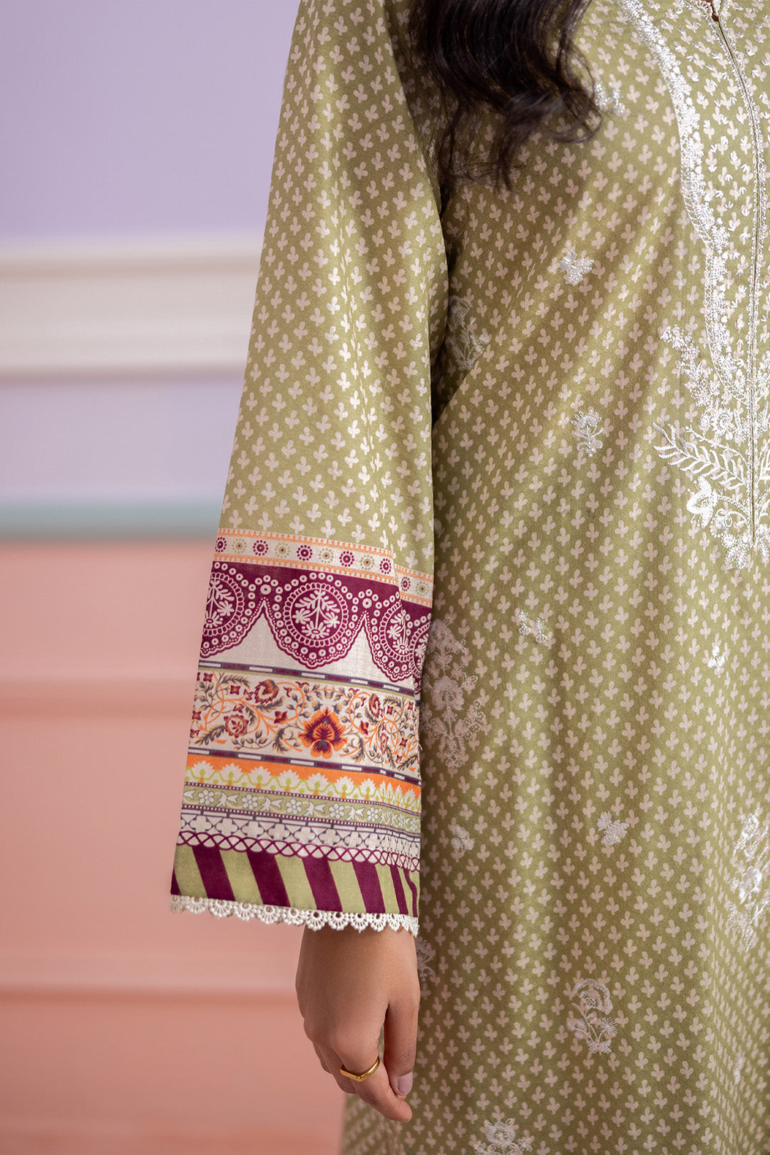 Embroidered Shirt Shalwar Dupatta - 0444