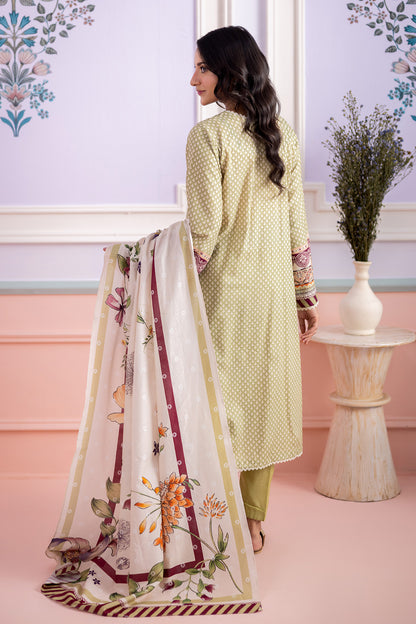 Embroidered Shirt Shalwar Dupatta - 0444