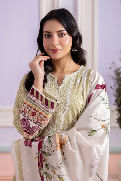 Embroidered Shirt Shalwar Dupatta - 0444