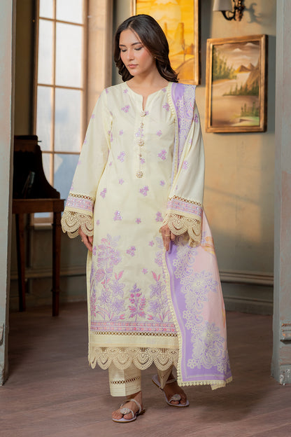 Embroidered Shirt Shalwar Dupatta - 0445