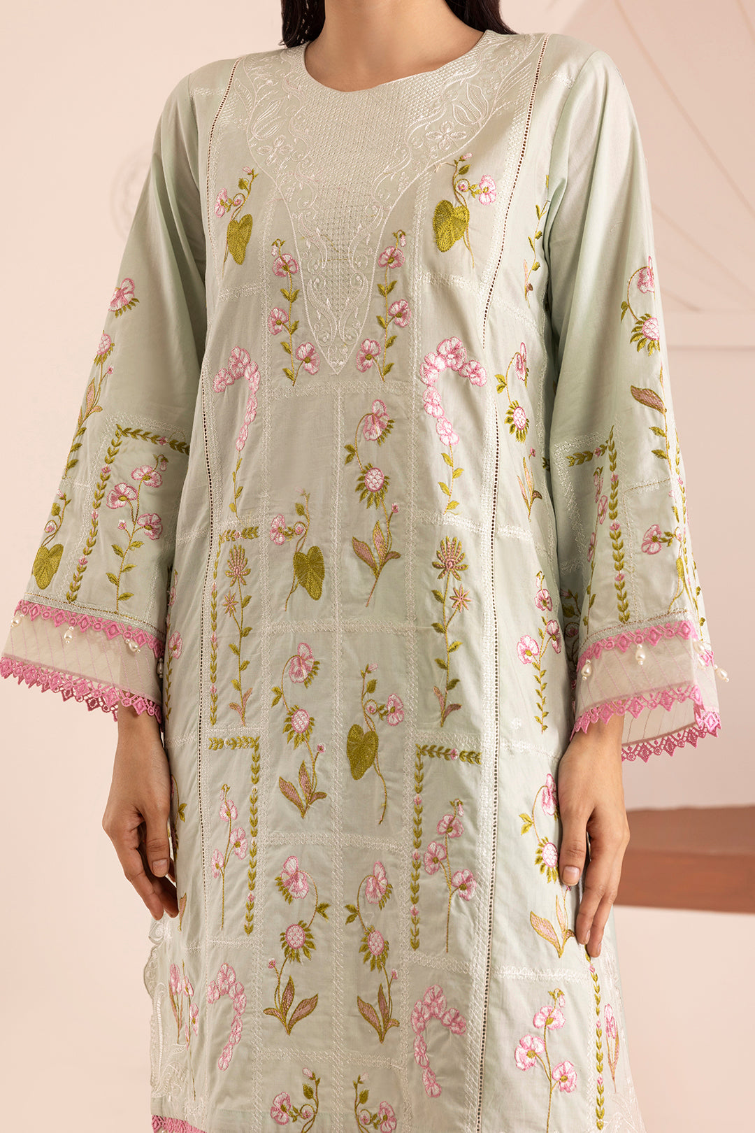 Embroidered Shirt Shalwar Dupatta - 0446