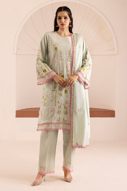 Embroidered Shirt Shalwar Dupatta - 0446