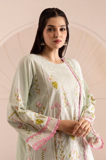 Embroidered Shirt Shalwar Dupatta - 0446