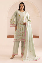 Embroidered Shirt Shalwar Dupatta - 0446
