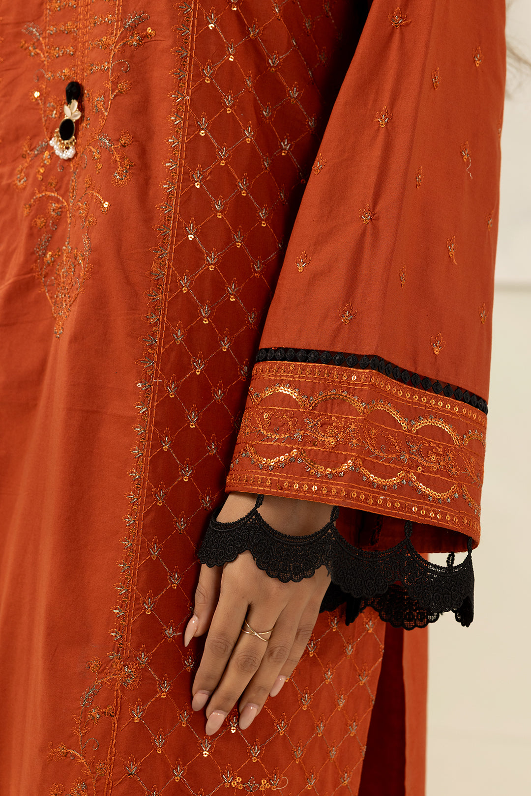 Embroidered Shirt Shalwar Dupatta - 0448