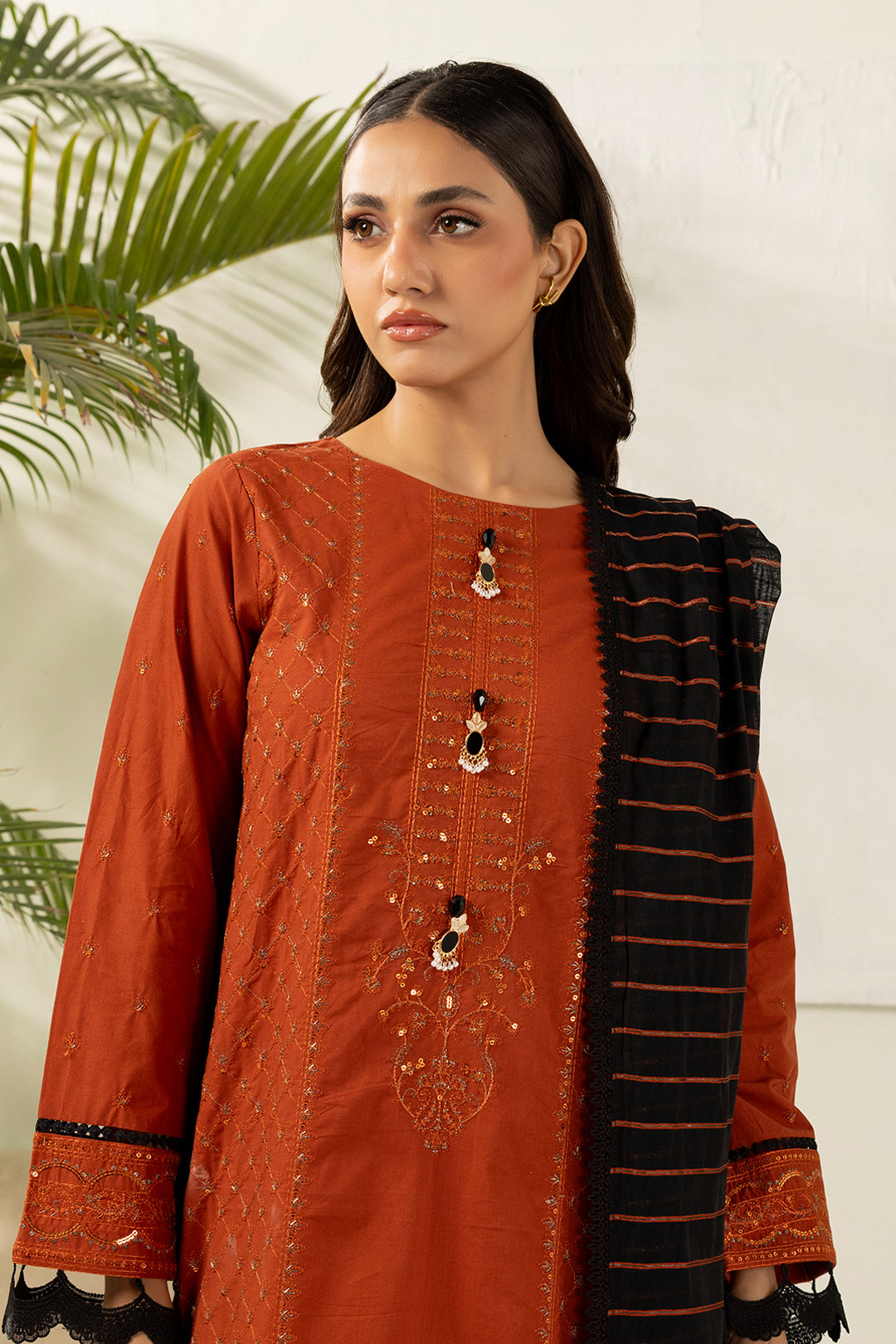 Embroidered Shirt Shalwar Dupatta - 0448