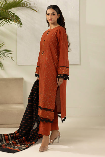 Embroidered Shirt Shalwar Dupatta - 0448