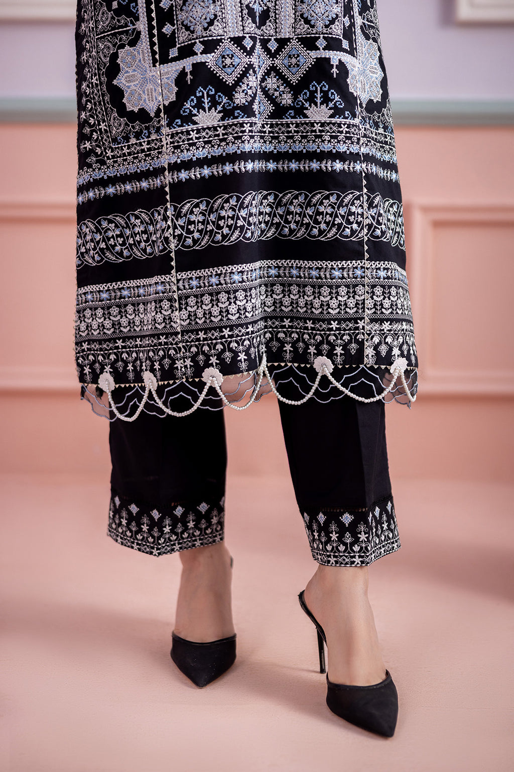 Embroidered Shirt Shalwar Dupatta - 0449