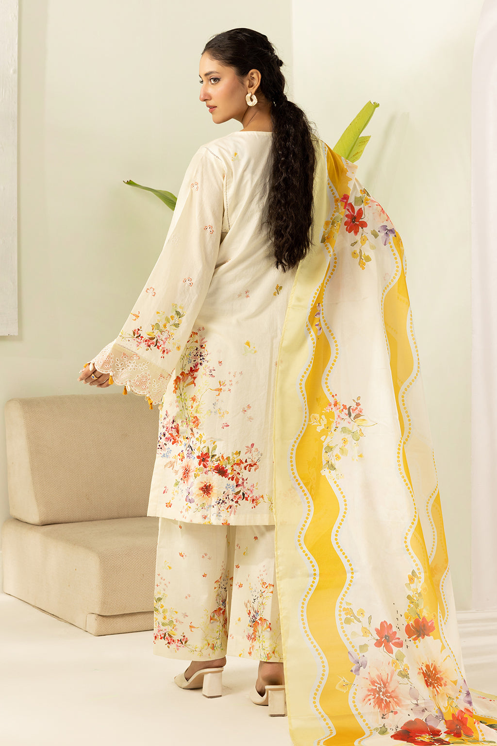 Embroidered Shirt Shalwar Dupatta - 0450