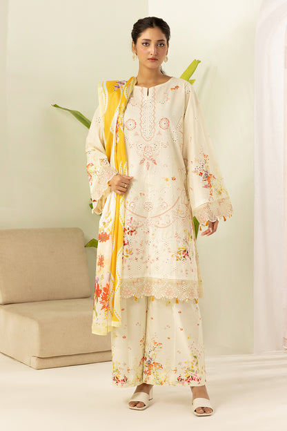 Embroidered Shirt Shalwar Dupatta - 0450